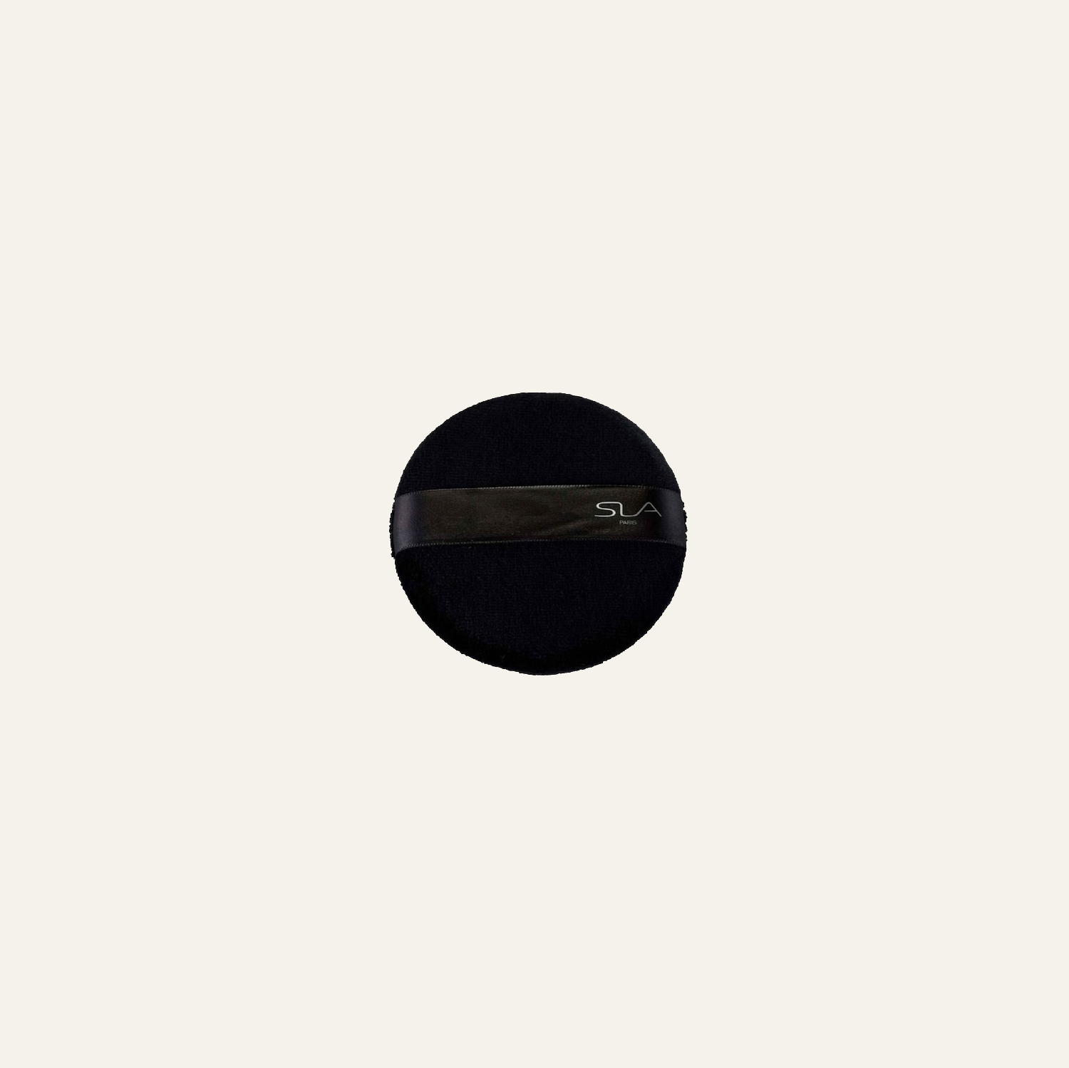 Houppette velours noir diam 9 cm