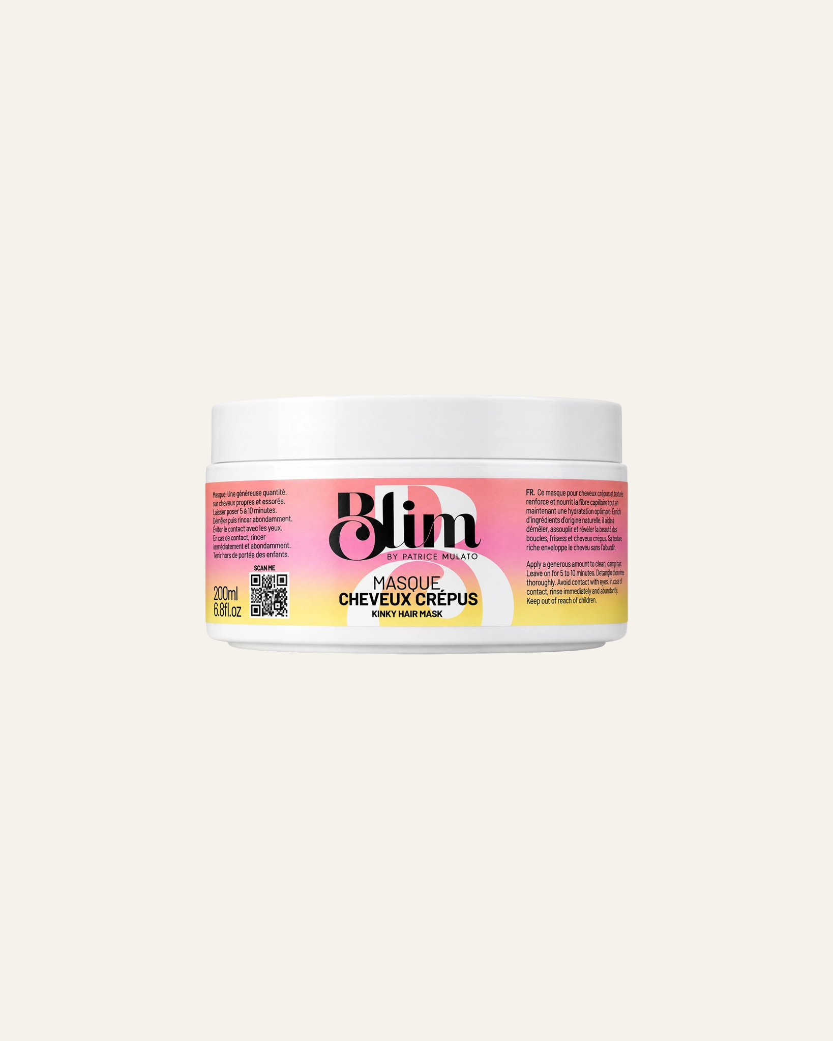 BLIM — Masque cheveux crépus 4ABC