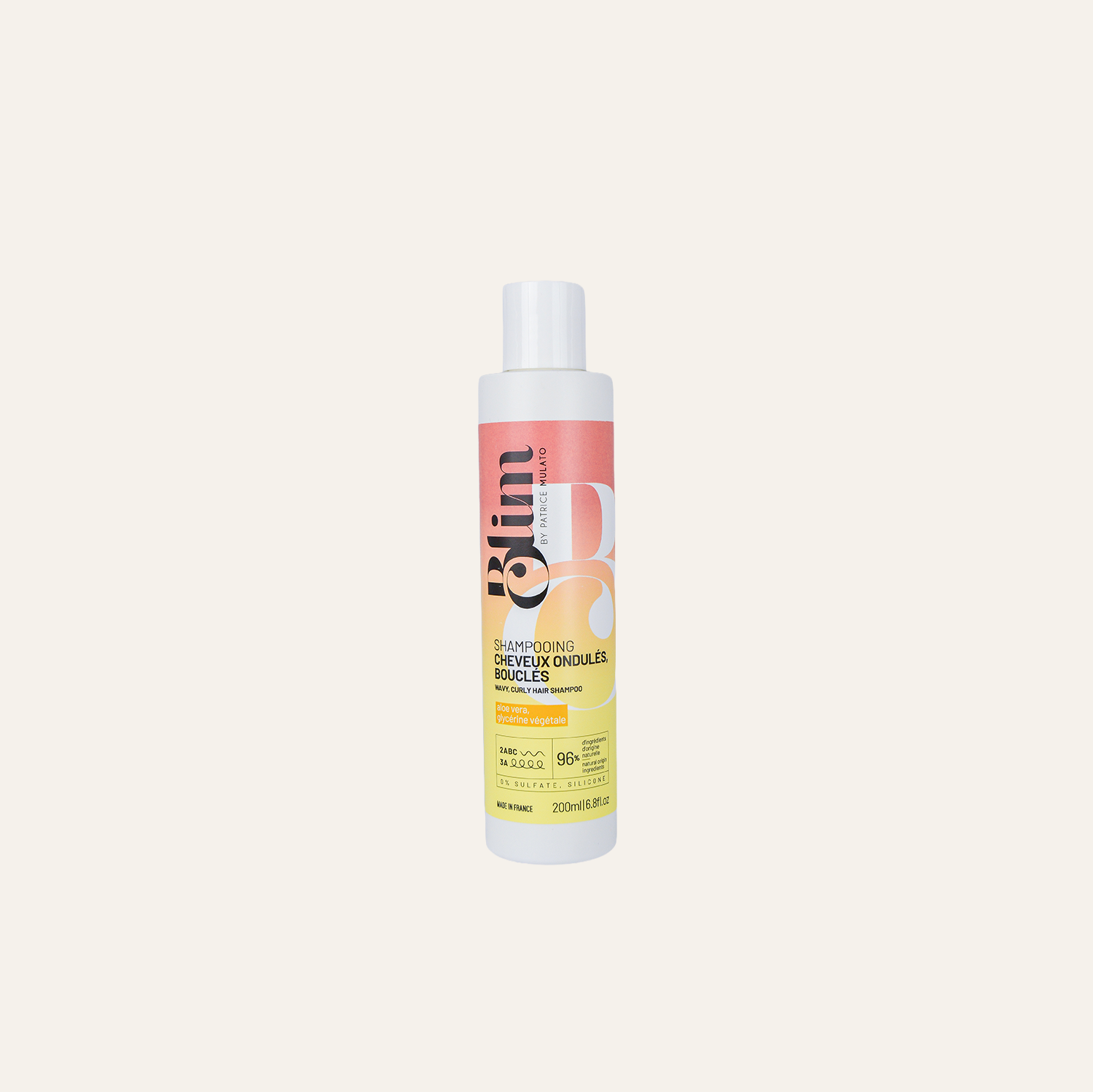 Shampooing cheveux ondulés, bouclés 2ABC – 3A