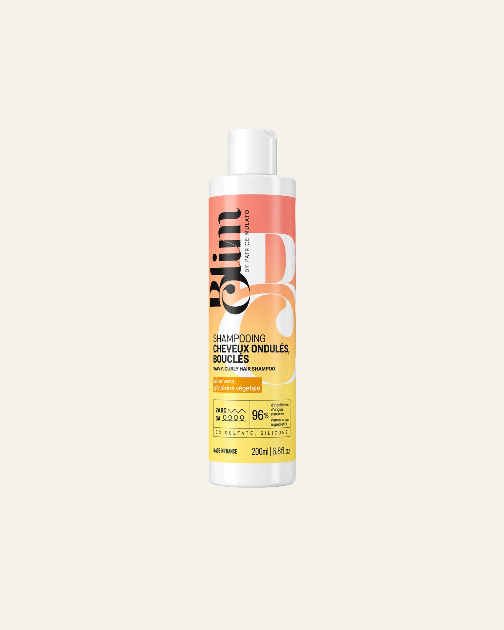 BLIM — Shampooing cheveux ondulés & bouclés 2ABC–3A